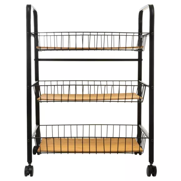 Carrito de cocina pequeño Nera Negro 2