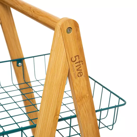 Carrito de cocina 3 niveles Modern Azul petroleo 2