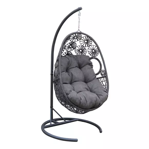 Silla colgante Paros - Gris antracita 3
