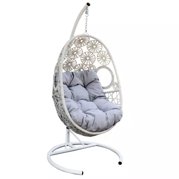 Silla colgante Paros - Blanco 3