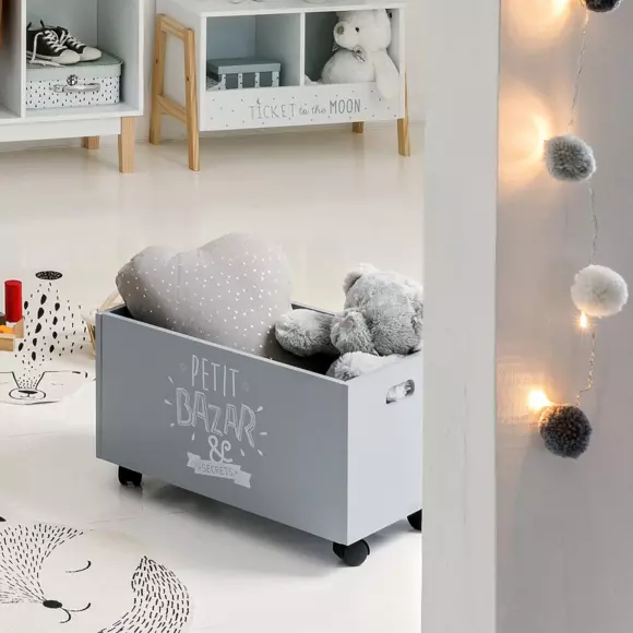 Coffre à jouets enfant Oxo Gris 2