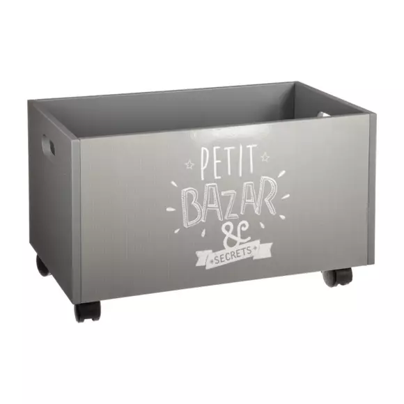 Caja para juguetes con ruedas Oxo Gris 3