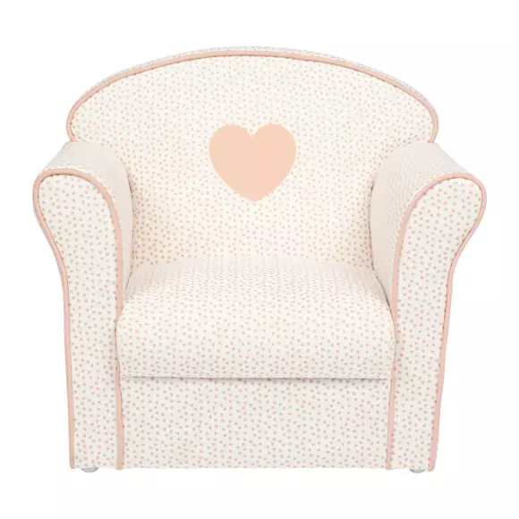 Fauteuil enfant Coeur Rose 2