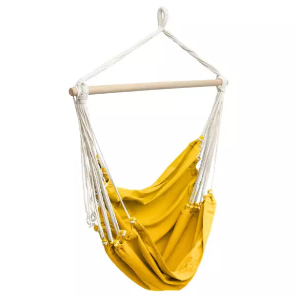 Fauteuil suspendu Cuenca - Jaune Curry 2