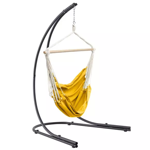 Fauteuil suspendu Cuenca - Jaune Curry 3