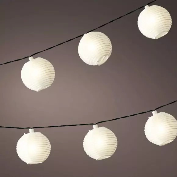 Guirnalda Solar LED Farolillos - Blanco cálido 2