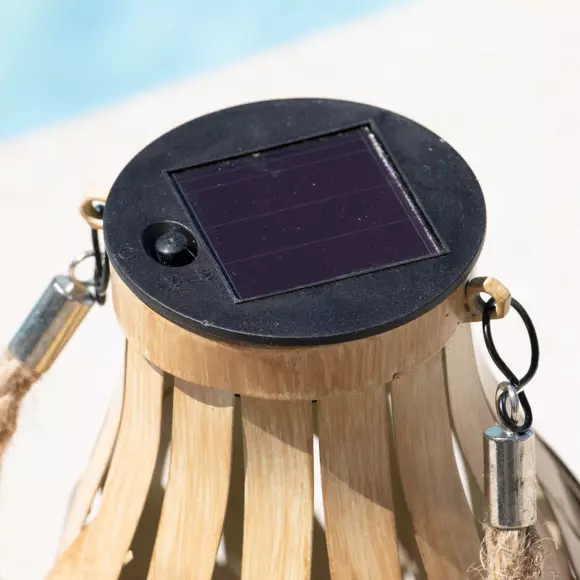 Linterna solar LED Calada efecto llama - Natural/Blanco cálido 2