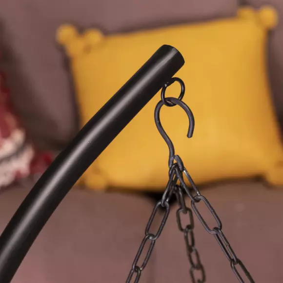Chimenea Brasero Esfera Negro 3