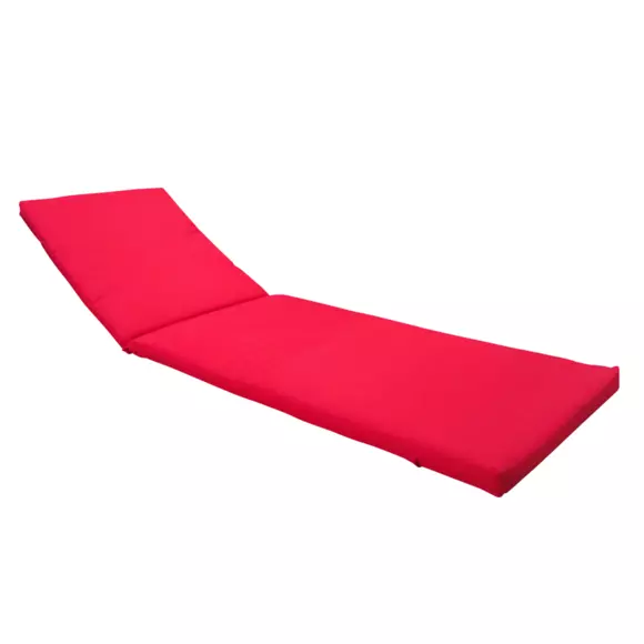 Coussin de transat déhoussable (L175 cm)  Mambo Rouge 2