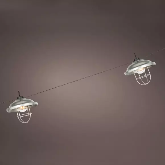 Guirlande lumineuse solaire Grange 2,5 m - Blanc chaud 6 LED 2