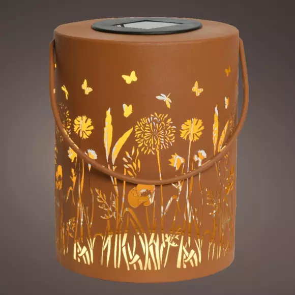 Lantaarn solar LED  Natura - Roestkleurig 3