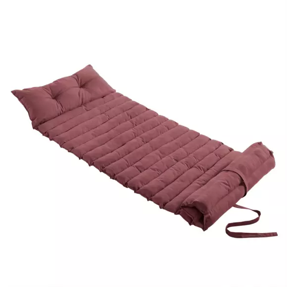 Colchón de playa enrollable (L180 cm) Pixel Pink Marsala	 2