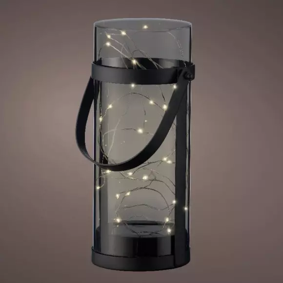 Linterna solar 30 LED Tubo - Gris ahumado 2