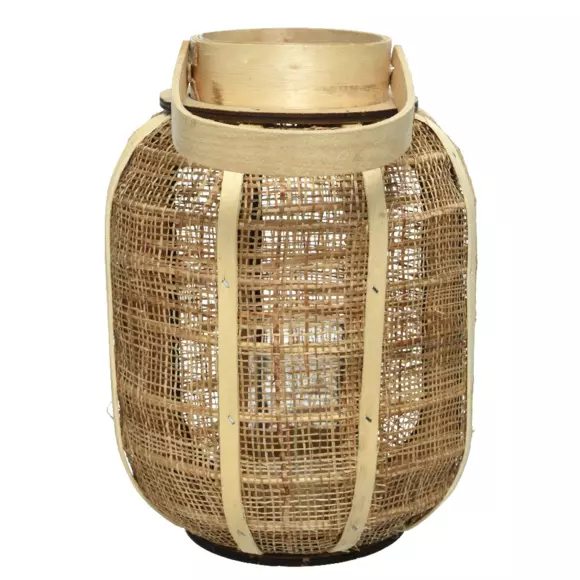 Linterna de arpillera Beige 2