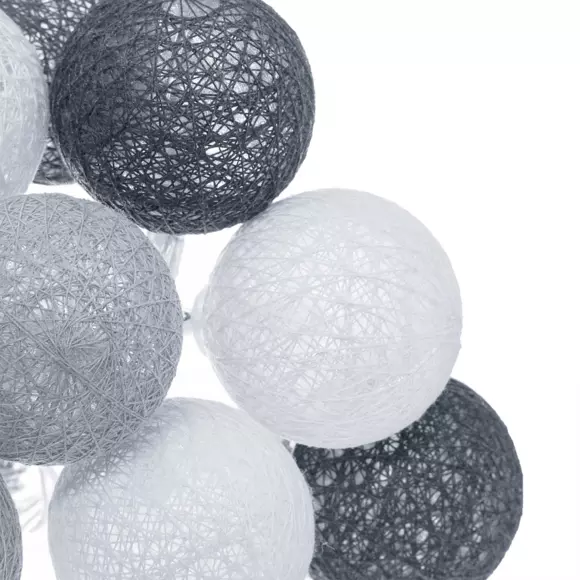 Bola Solar LED gris/blanco cálido 2