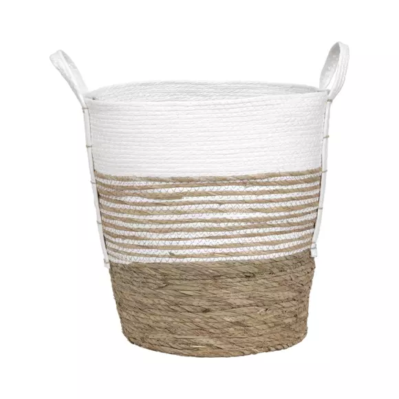 Lot de 3 paniers à linge Seo Blanc 2