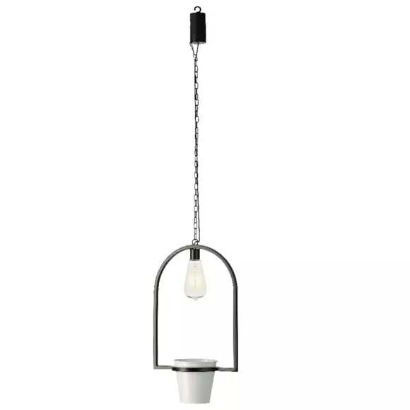 Cache-pot à LED Melya Blanc 2
