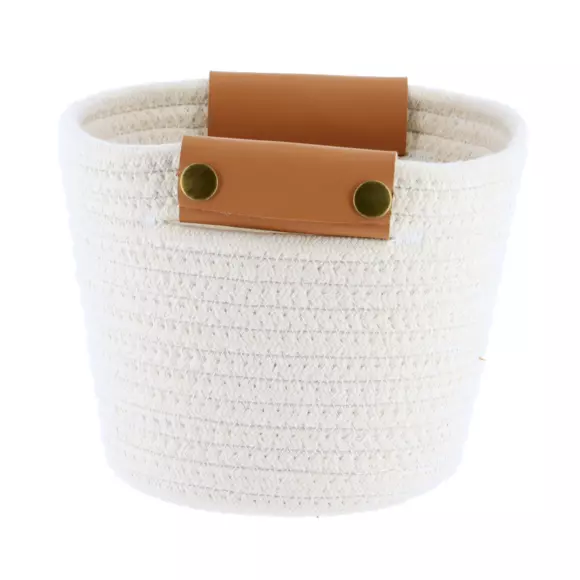 Juego de 3 cestas Simili Blanco 3
