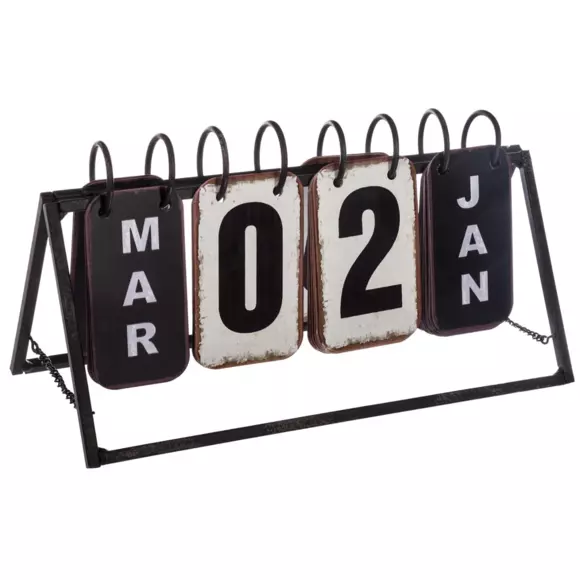 Kalender Vintage Schwarz und weiß 2