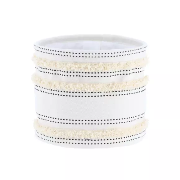 Lot de 3 paniers Franges Beige 2