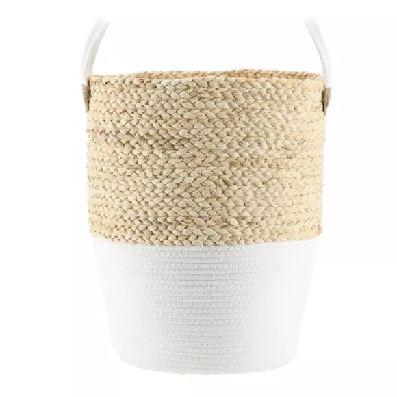 Lot de 3 paniers à linge Cocon Blanc 3