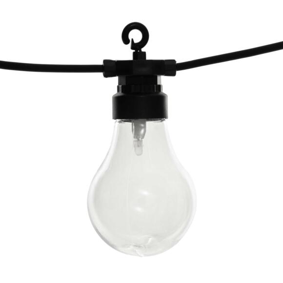 Guirlande solaire à LED Ampoule - Transparent/Blanc chaud 2