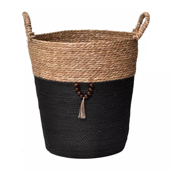 Juego de 3 cestos de ropa Jya Negro 2