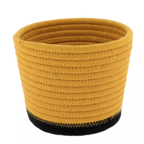 Juego de 3 cestas Black Line Ocre/Negro 2