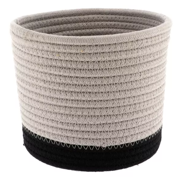 Lot de 3 paniers Black Line Ficelle/Noir 2
