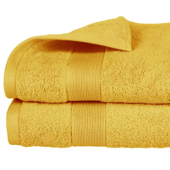 Serviette de bain (70 x 130 cm) Krista Jaune ocre 3