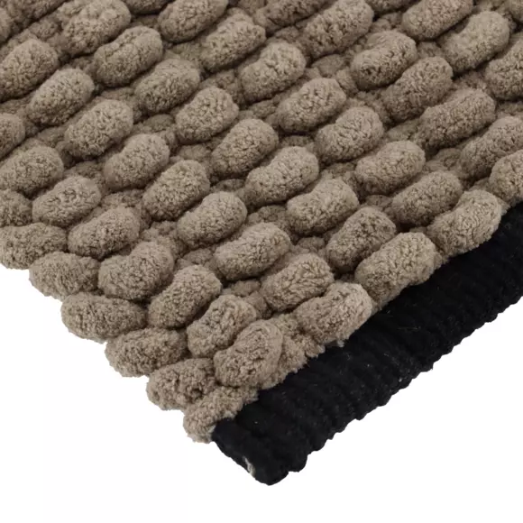 Tapis de bain (120 cm) Black Line Gris ficelle / noir 2
