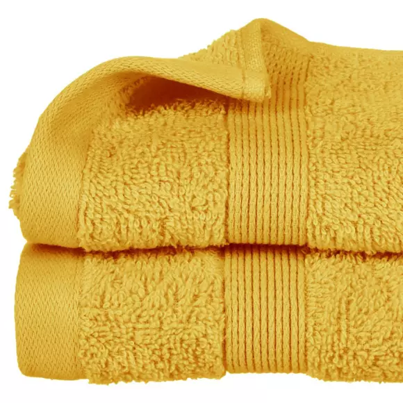Serviette de bain (30 x 50 cm) Krista Jaune ocre 3