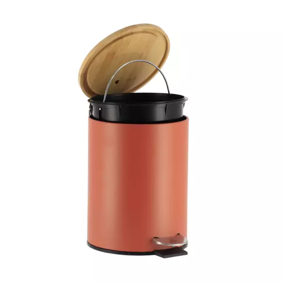 Pattumiera a pedale con freno di caduta Timeless Terracotta 3