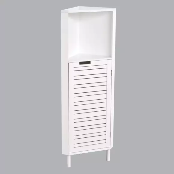 Meuble bas d'angle Miami Blanc 2