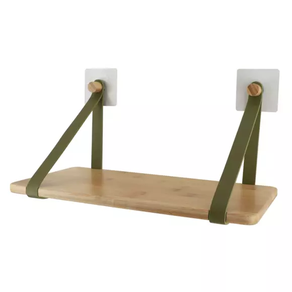 Regal zum Kleben aus Bambus Easy Chic Khaki 2