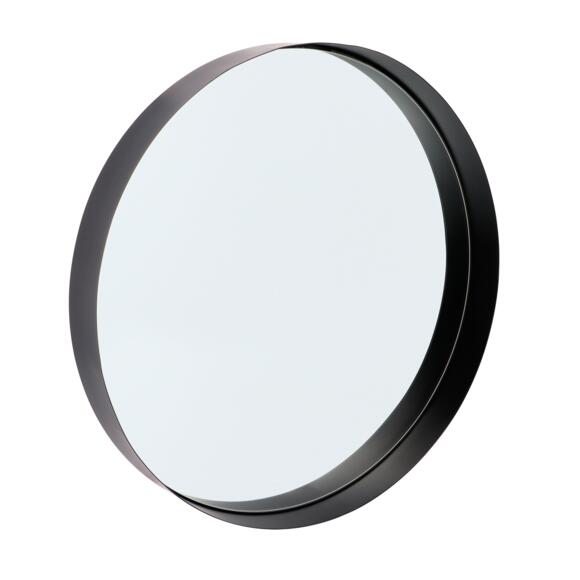 Specchio rotondo con Bordo (D40 cm) Nero 2