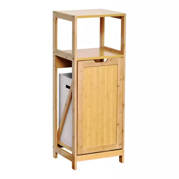 Meuble bas panier à linge Mahé Naturel 3