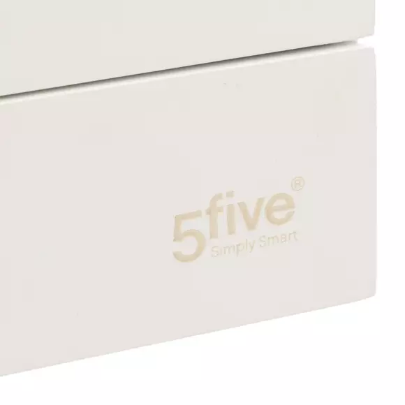Organizador maquillaje con 4 compartimentos Natureo Blanco 3
