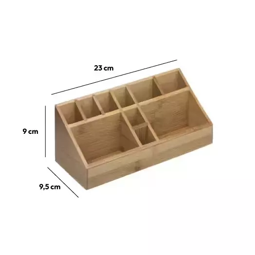 Bambusorganizer 4-Fächer Compartiment 2