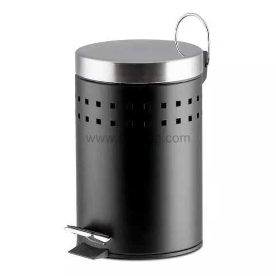 Cubo de basura con pedal Mitac Negro 2