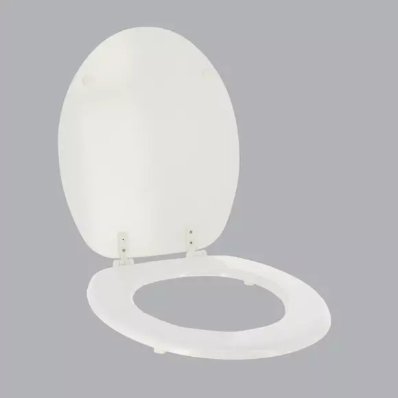 Asiento WC Liso Blanco  2
