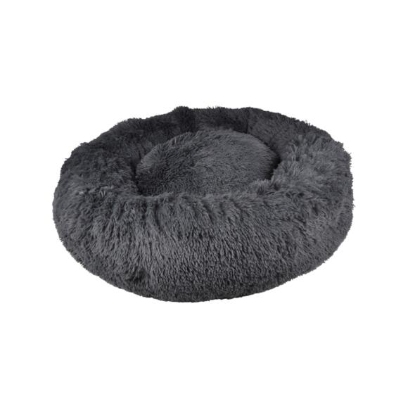 Cuscino rotondo morbido per gatto e cane  Fluffy D75 cm Antracite 2
