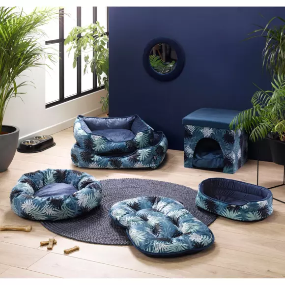 Niche Pouf déco d'intérieur pour chat L35 cm Eden Bleu 2