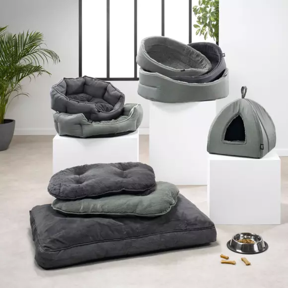 Panier rond pour chat et chien Newton D60 cm Gris 2