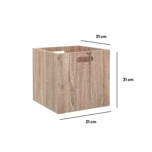 Opbergbox (31 x 31 x 31 cm) Mano Naturel 3
