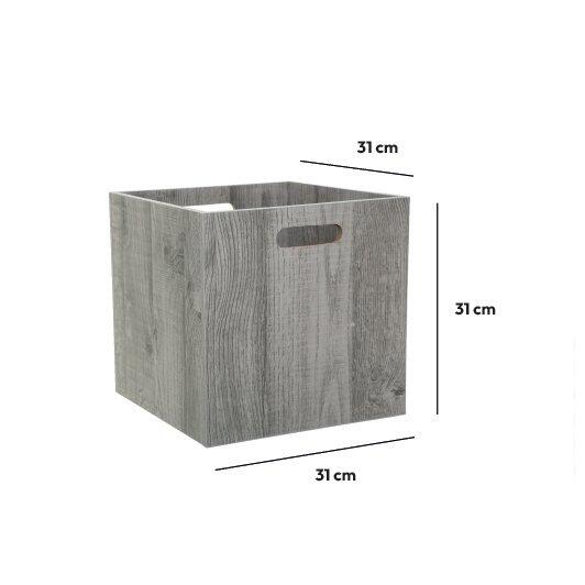 Aufbewahrungsbox (31 x 31 x 31 cm) Mano Grau 3