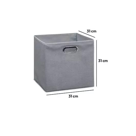Cesto para ordenar (31 x 31 cm) Helena Gris claro 2