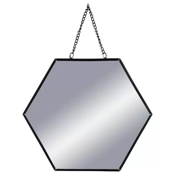 Lotto di 3 specchi Hexa nero 2