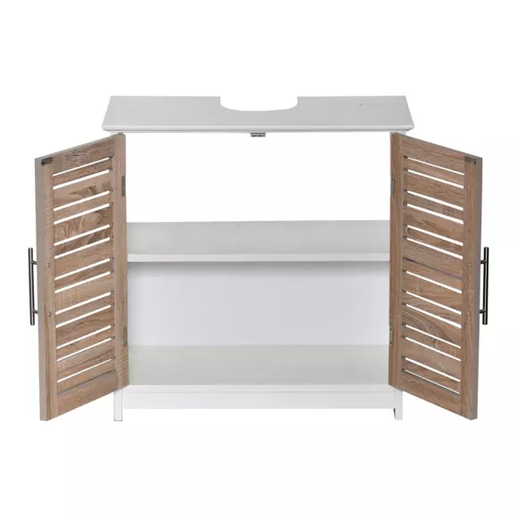 Meuble dessous lavabo Stockholm Bois 3