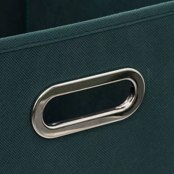 Opbergbox (31 x 31 cm) Helena Petrol blauw 2